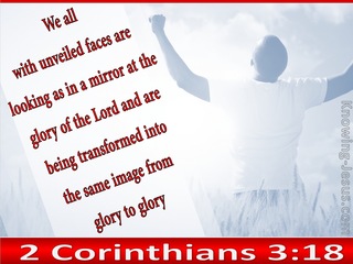 2 Corinthians 3:18 From Glory To Glory (red)